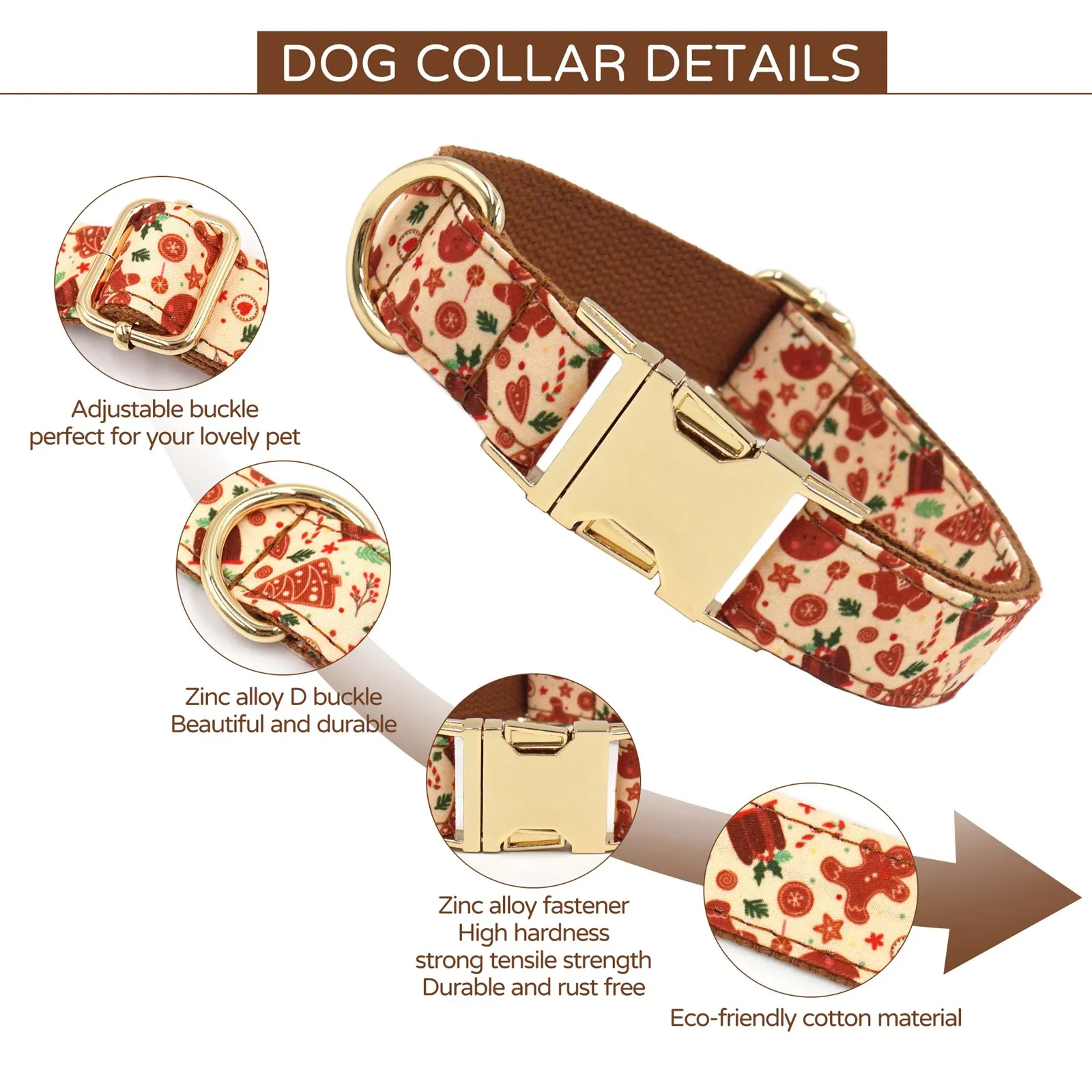 Gingerbread Dog Collar Gingerbread Dog Collar